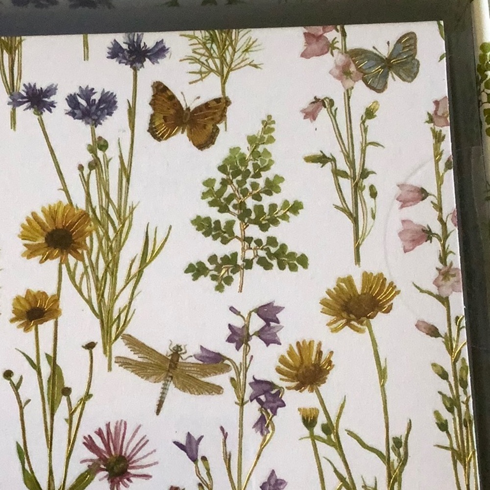 Wildflower Garden Botanical Floral Butterfly Dragonfly Note Cards NWT 14ct - Picture 13 of 15